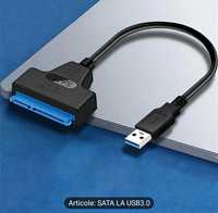 Cablu SATA USB 3.0 / Transfer date Laptop HDD SSD 2.5"