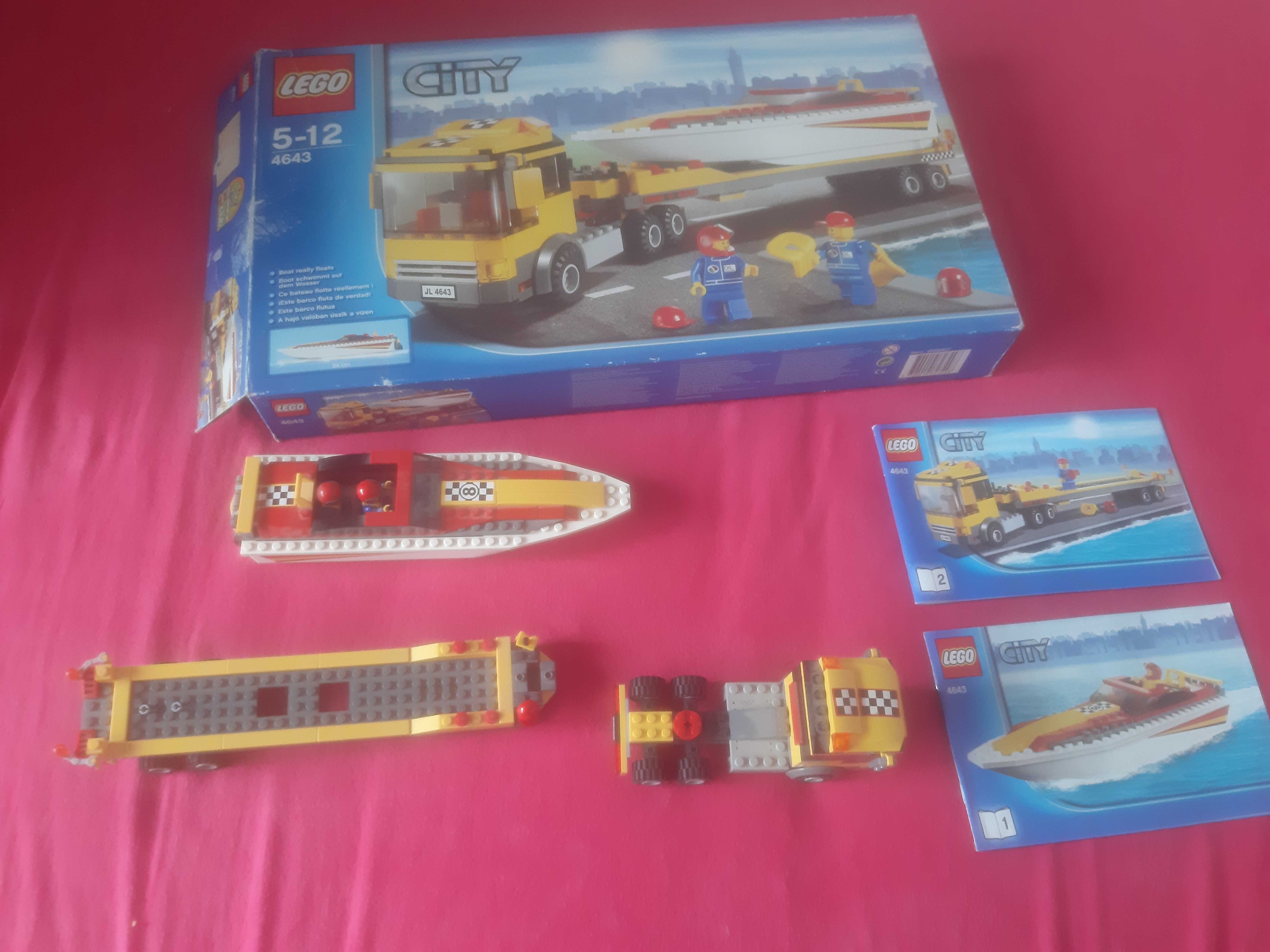 LEGO CITY: Power boat transporter (4643), Toate piesele intacte