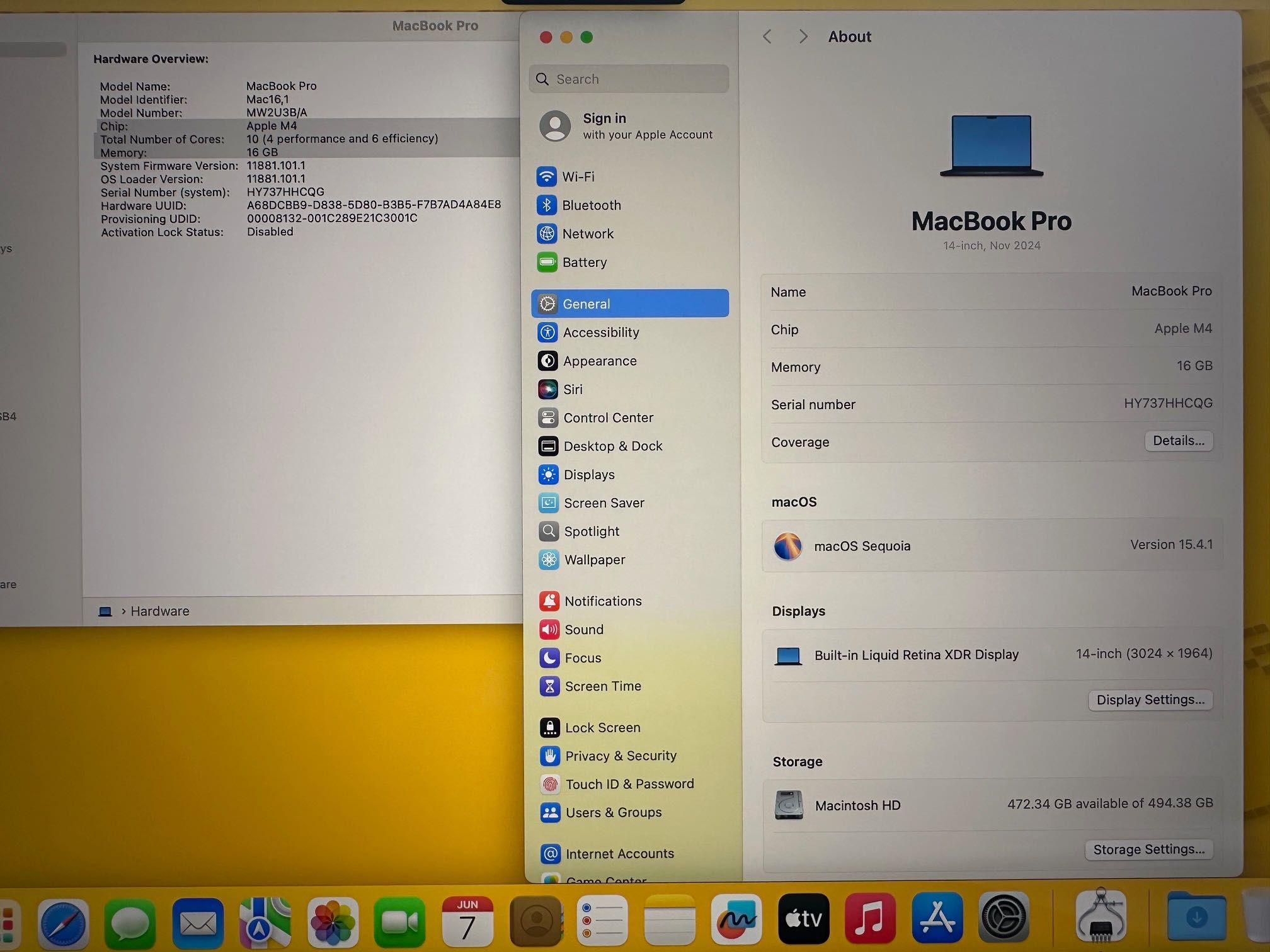 MacBook Pro 14" M4 Chip 10-CPU/10-GPU/16RAM/512SSD ГАРАНЦИЯ 11.02.2026