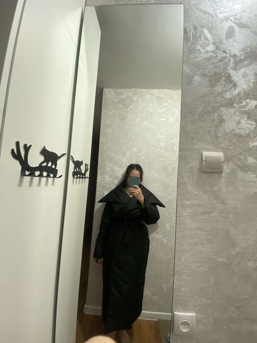 Зимний теплый плащ