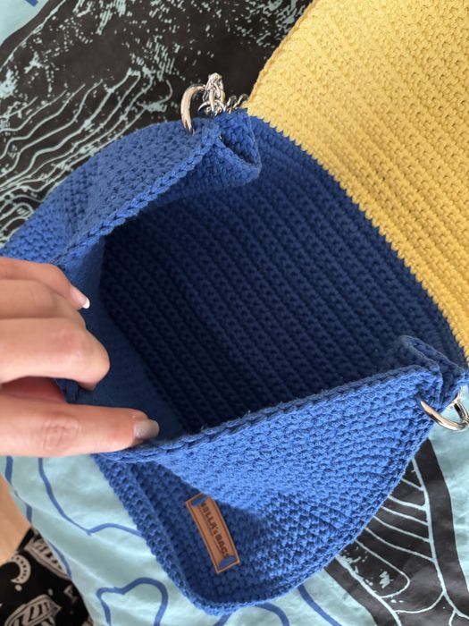 Хендмейн плетена чанта.