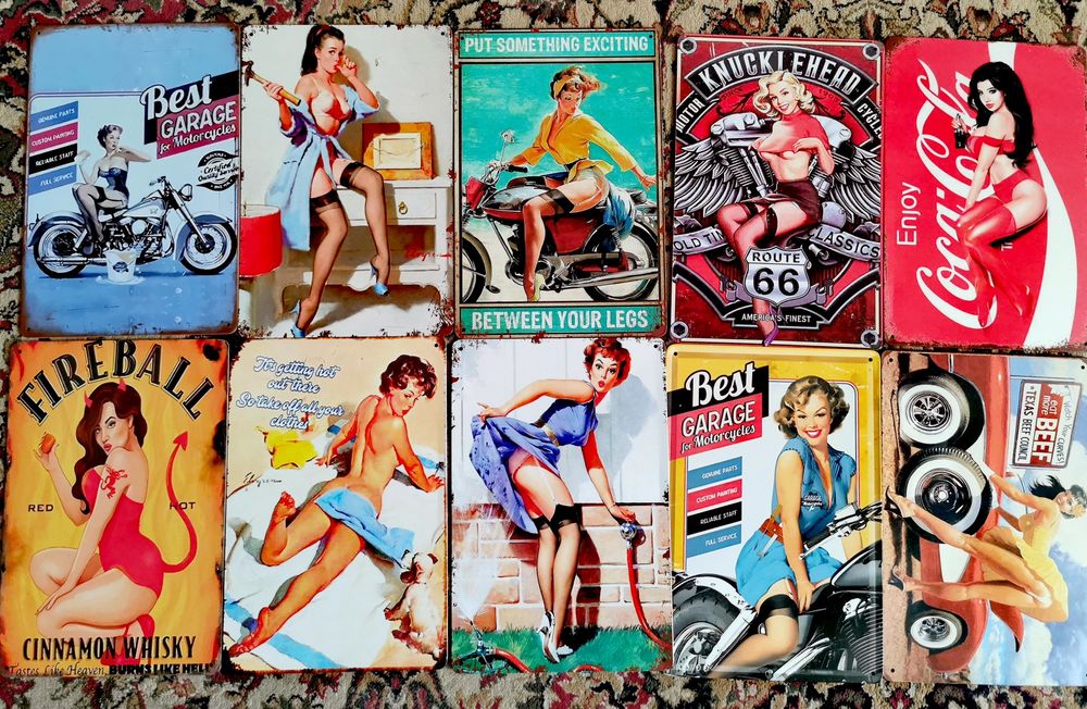 Tablii metalice vintage reclame bar