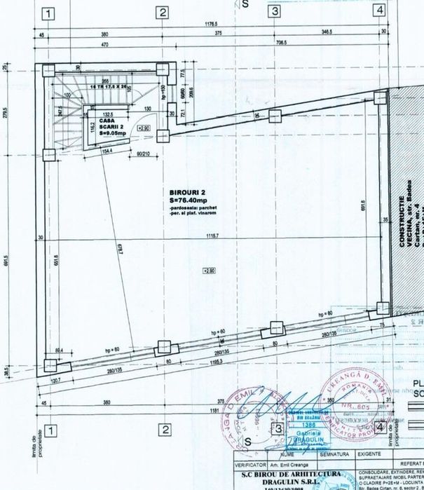 Clădire P+2+M 362mp Sectorul 2 Str Badea Cartan