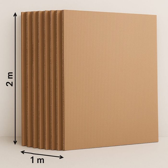 Лист картон коробка оптом / гофрокартонный лист трехслойный