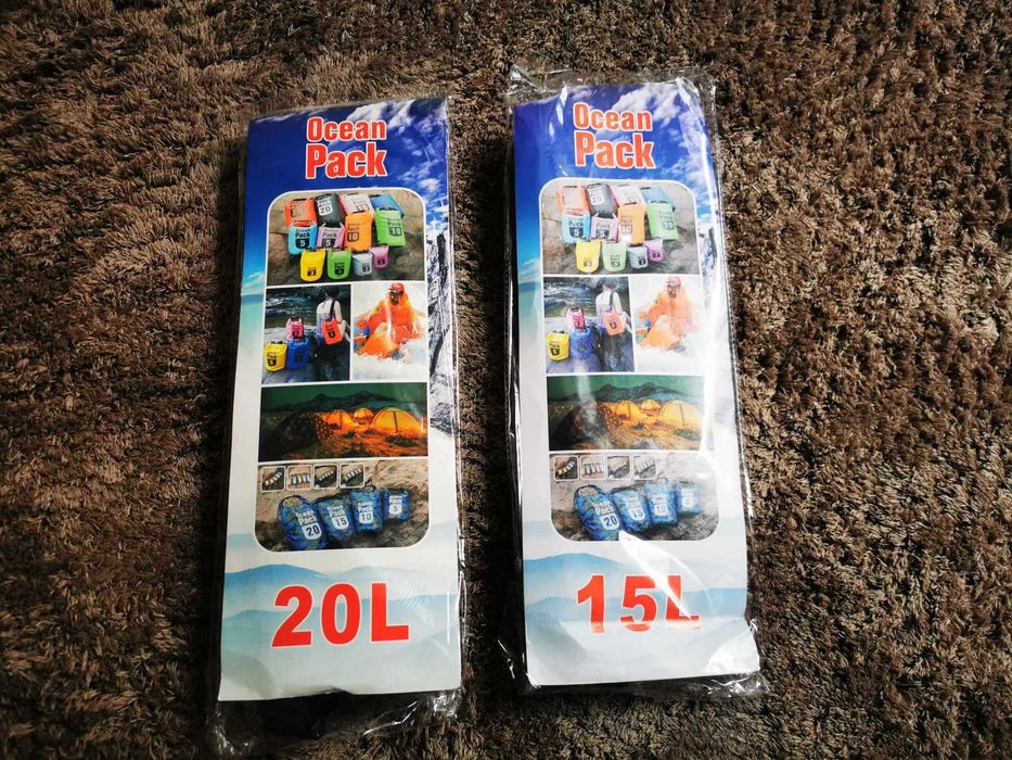 Dry bag 10L 20L geanta waterproof rucsac etans apa plaja caiac rafting