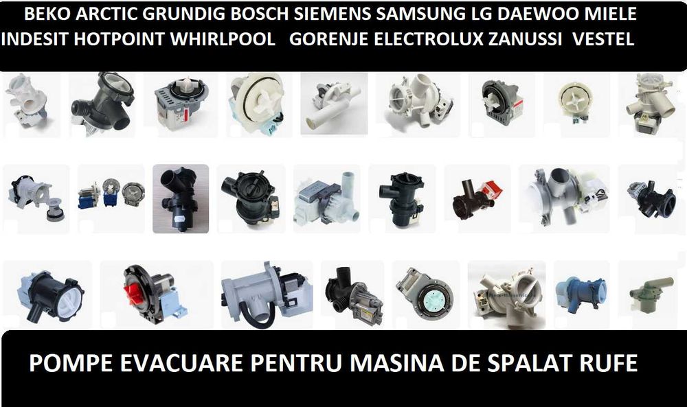 Pompe evacuare pentru masina de spalat rufe , Multibrand