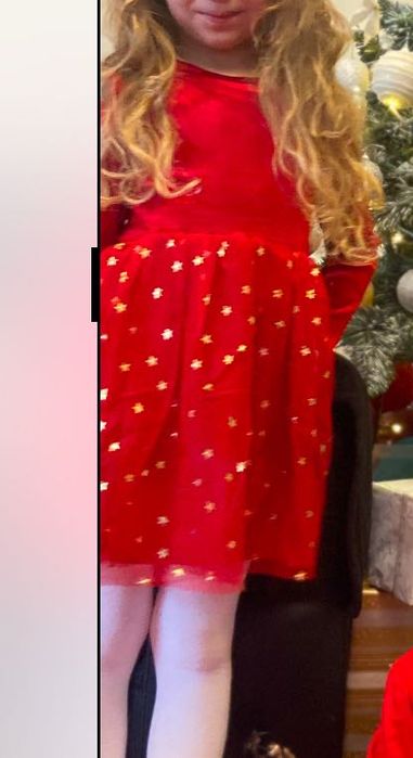 Rochie fetițe craciun 4 anișori mărimea 116