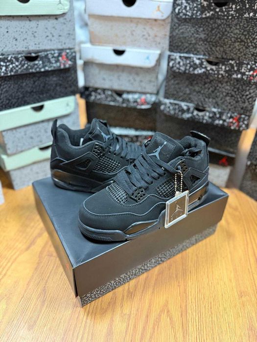 #TrueToSHoe# Nike Air Jordan 4 Black Cat - Livrare Cu Verificare -