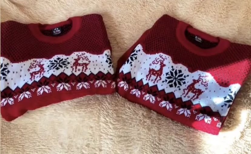 Новогодние свитера. Парные свитера.