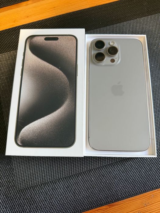 Iphone 15 pro max natural titanium 256gb