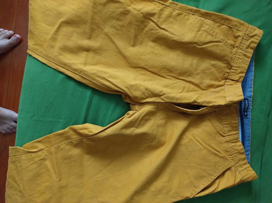 Pantaloni chino mustar regular fit