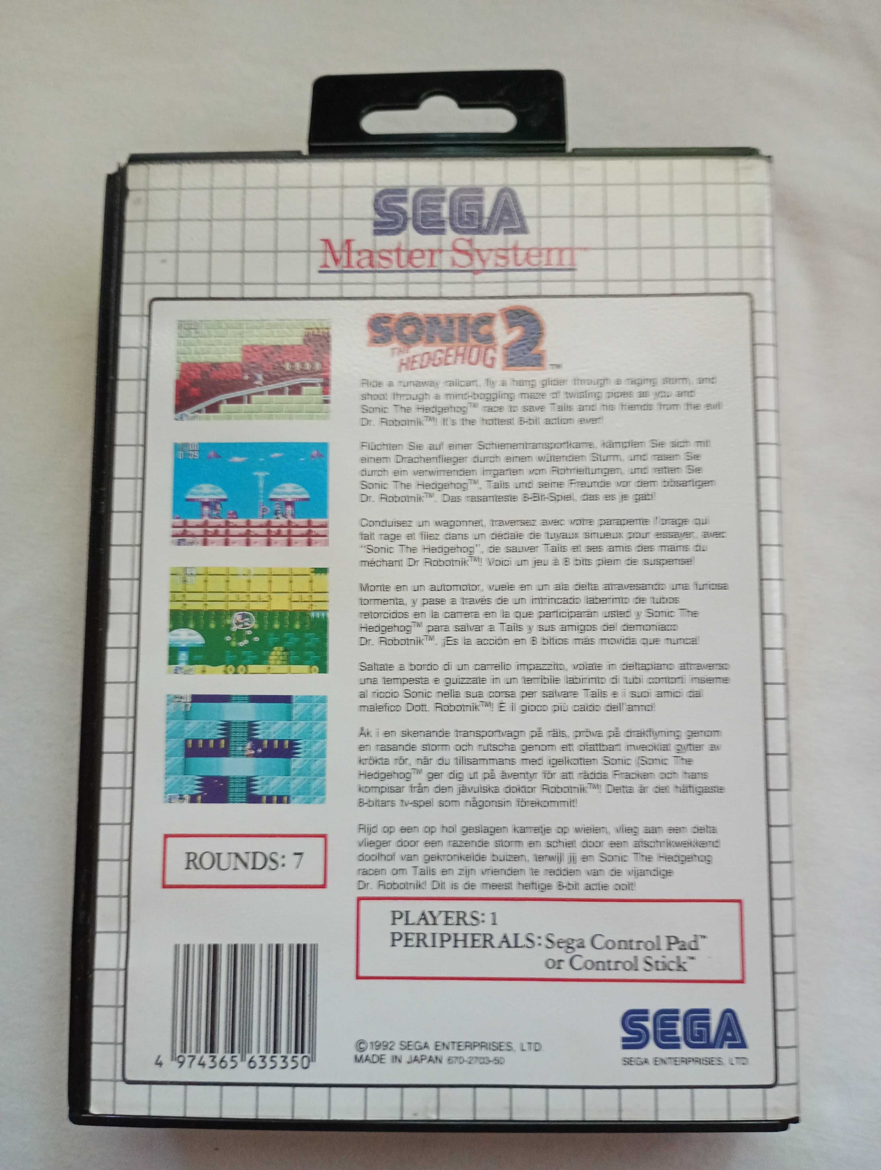 Sonic The Hedgehog 2 - Sega Master System