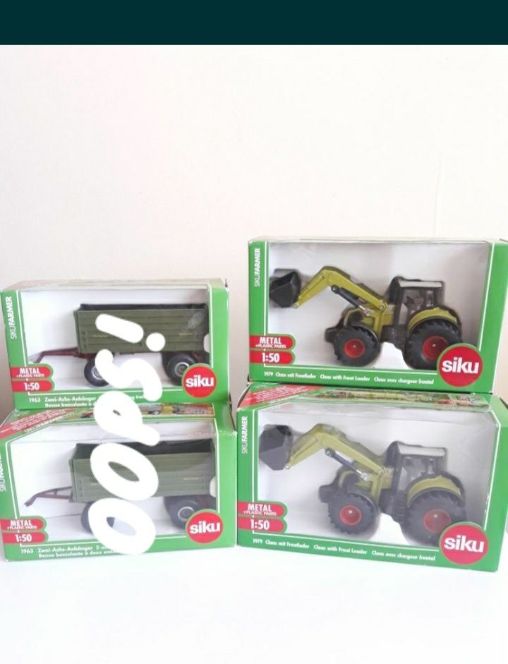 Siku Excavator Tractor Remorca 1:50