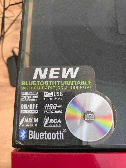 Pickup viniluri MUSE cu Bluetooth, USB si CD player