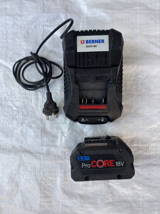 Incarcator rapid Berner Bosch 14,4 - 36 v 8A acumulator Bosch Core 5,5
