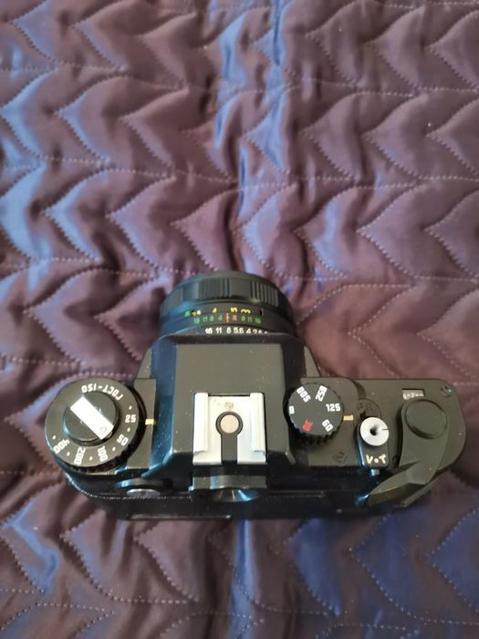 Aparat de fotografiat Zenit 122, blitz Norma Fil-22, obiectiv Jupiter