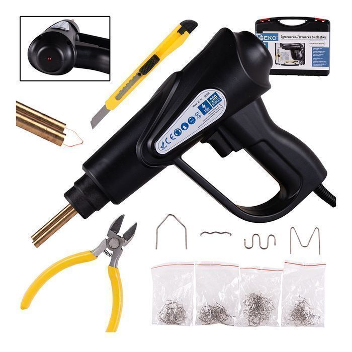 Pistol de lipit si reparat plastic 70w cu 200 capse