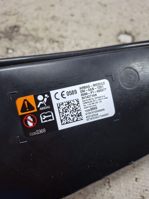 airbag scaun dreapta fata opel astra k 1.6 motorina 2015