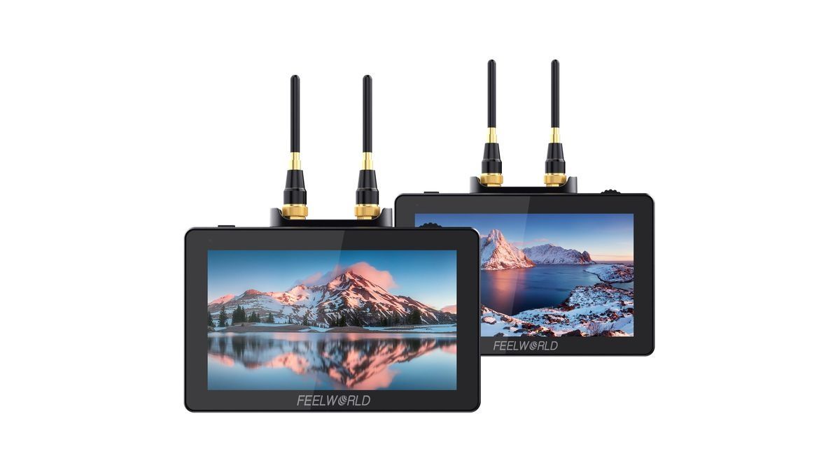 set monitoare wireless.feelworld ft6 fr6.model cu lut.acumulatori