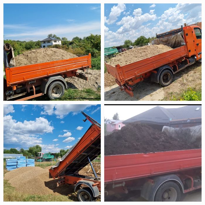 Nisip Piatra Pamant vegetal