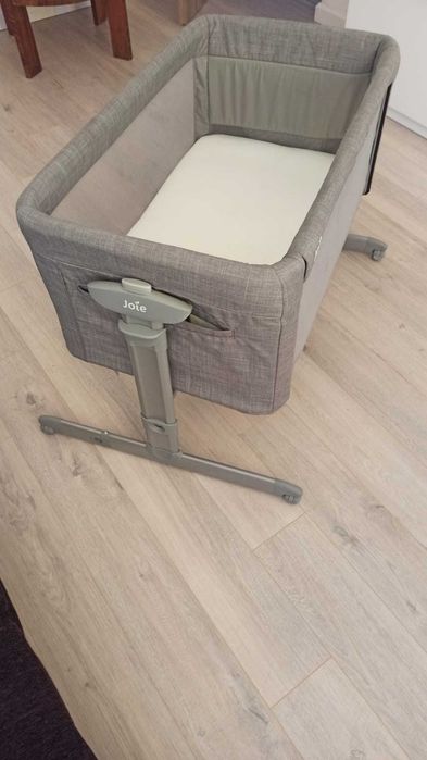 Patut pliabil 2 in 1 pentru copii Joie Roomie, Gray Flannel