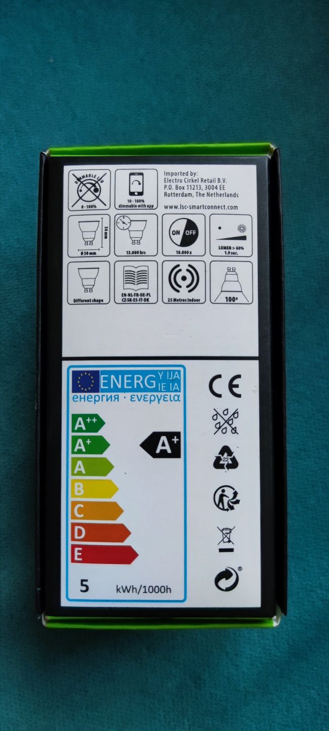 LSC Smart Connect - LED WIFI RGB лампа GU10 5W 380LM