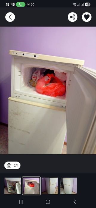 Продам рабочий холодильник 20000т