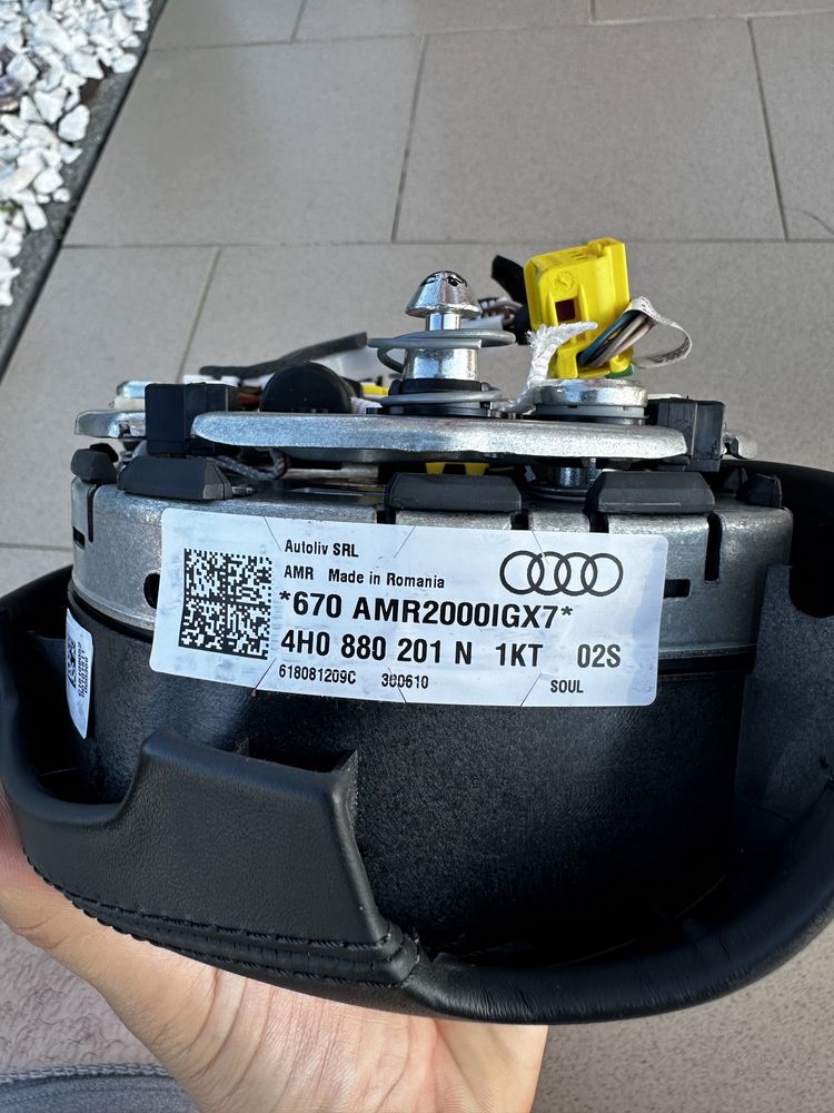 AIRBAG VOLAN PIELE AUDI A8 D4 4H a6 4g a7 original impecabil