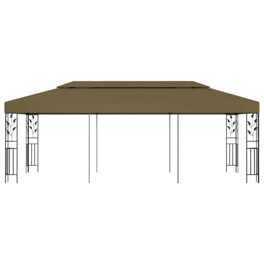 Pavilion/Foisor/Cort pentru gradina/terasa, 3×6 m culoare Taupe OFERTA