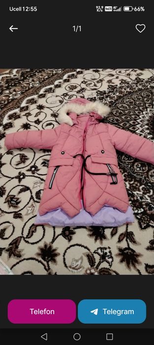 Qiz bolalar Kurtkasi sotiladi