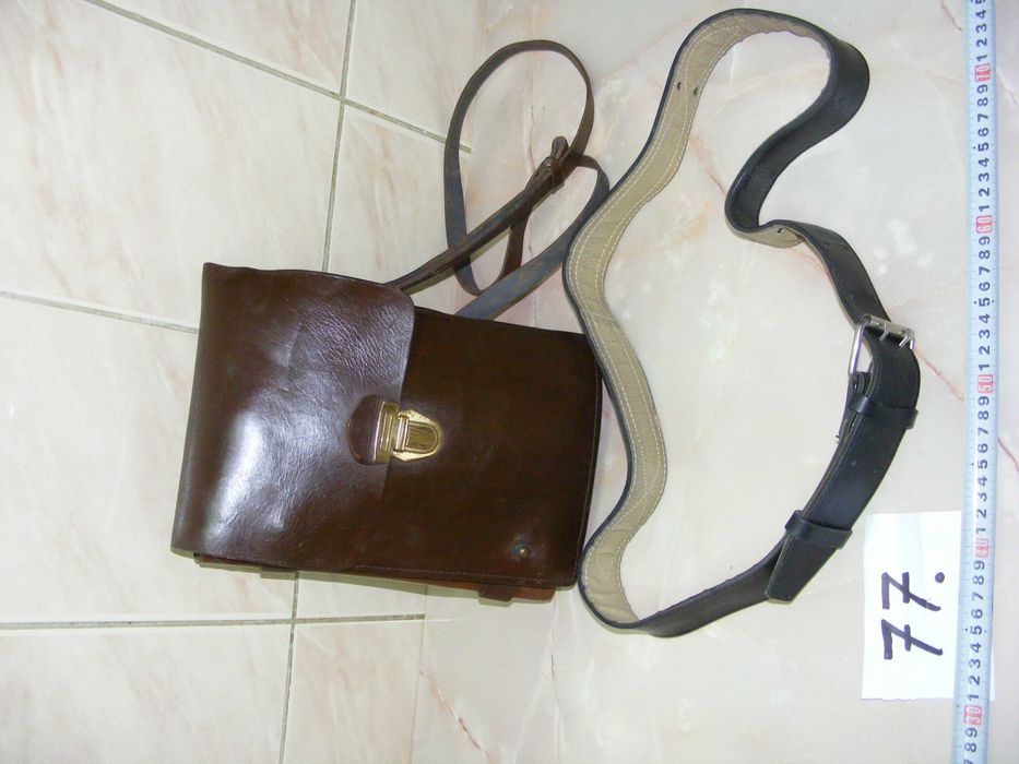 Porthat și centură  din piele (cod 77)