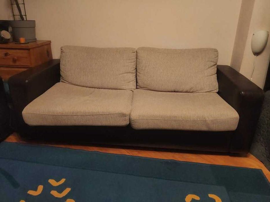 Разтегателен диван + два фотьойла