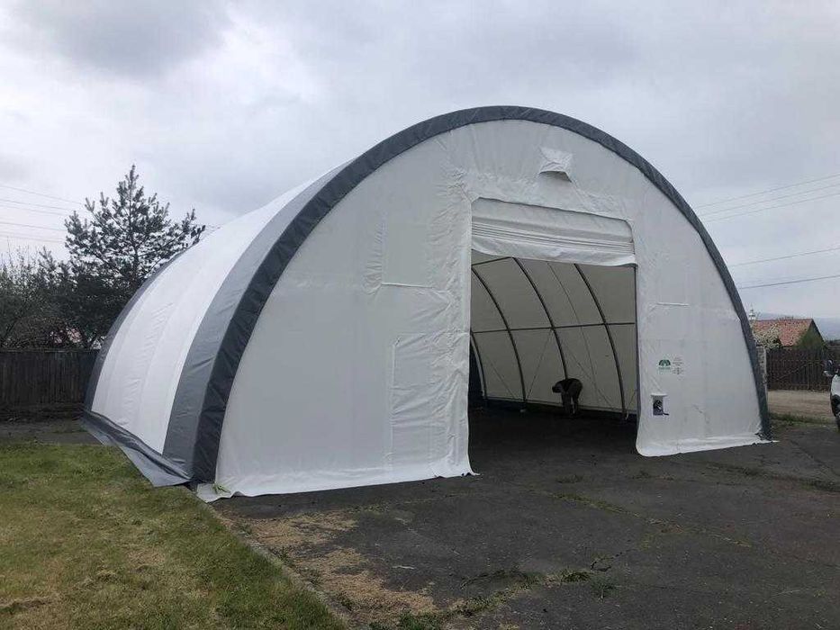 Cort pentru depozitare ,cort semicerc 12,2x12x6,1 m