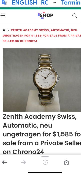 Vand ceas Zenith Automatic