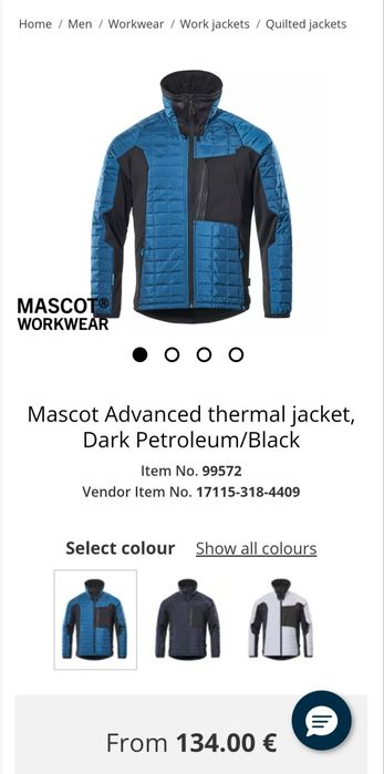 Mascot Advanced термо работно яке XXL