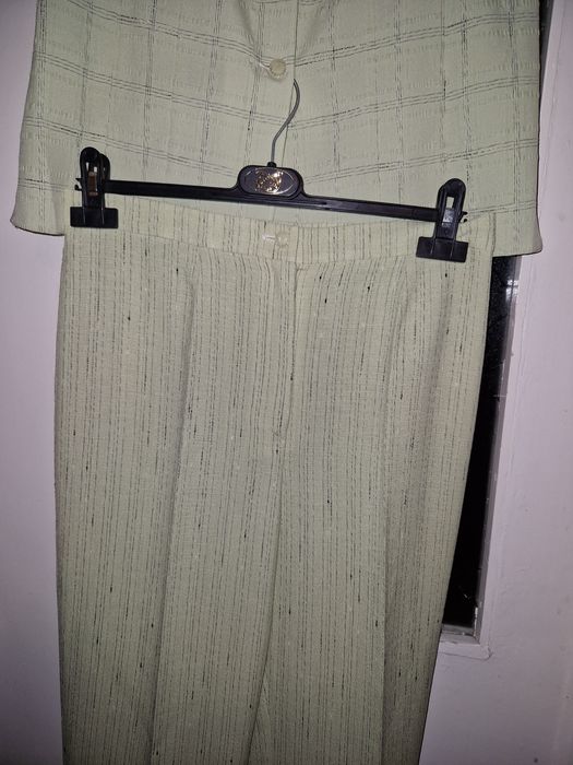 Set vintage cămașă + pantaloni verde deschis Revival Style