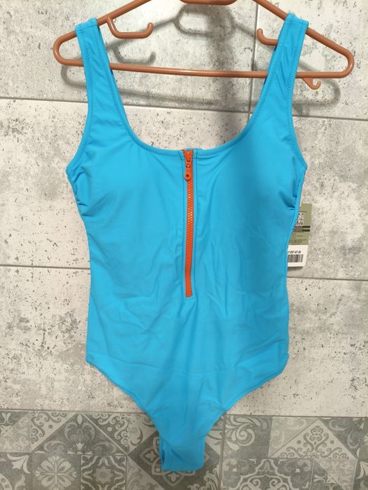 Costum de baie întreg shekini – sport, decolteu adânc cu fermoar, spat