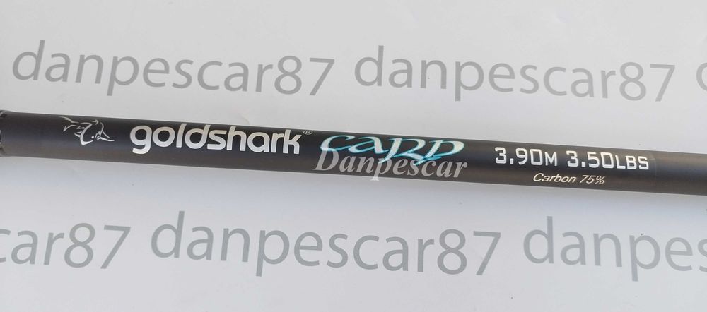 SET 4 Lansete 3,9 metri GOLD SHARK 2  75% carbon 3,5LBS INELE de 50