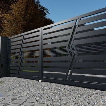 Gard modern tip jaluzea