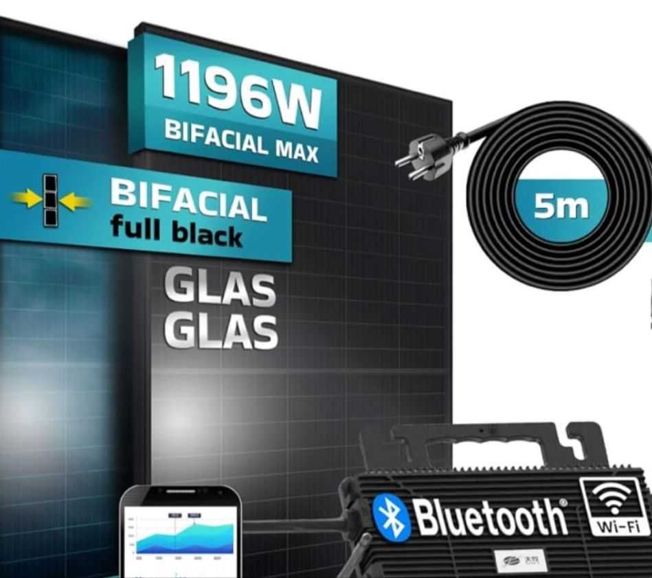 Panou solar 800W fără ANRE  se conectează direct în priză, și la bloc