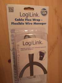 Vand plasa/prindere cabluri pc LogiLink/Cable FlexWrap, negru KAB0006