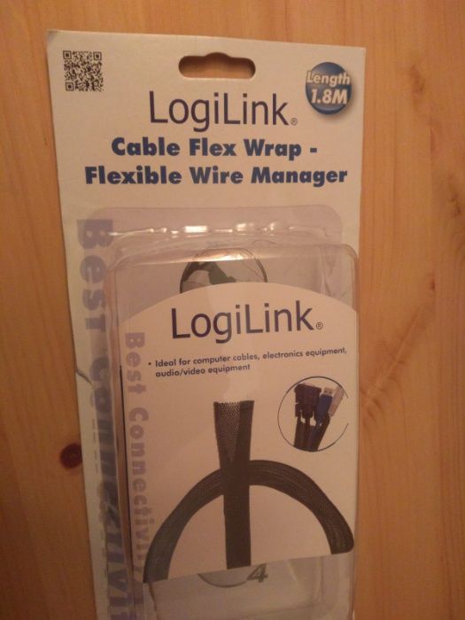 Vand plasa/prindere cabluri pc LogiLink/Cable FlexWrap, negru KAB0006