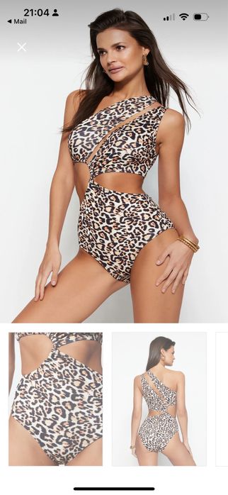 Costum baie intreg animal print