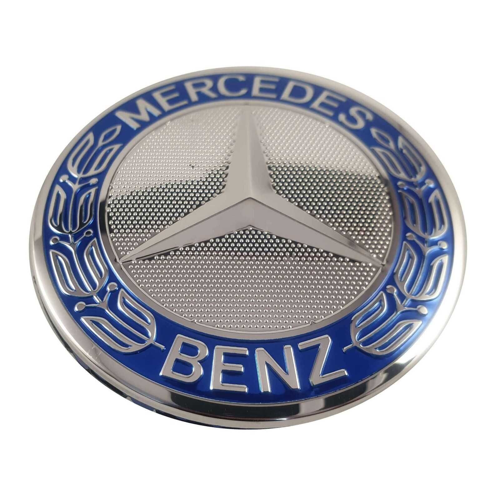 Set 4 Capace Mercedes albastre doar pt jante originale Mercedes-Benz