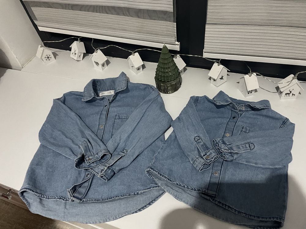 Vand blanite zara si camasa jeans.