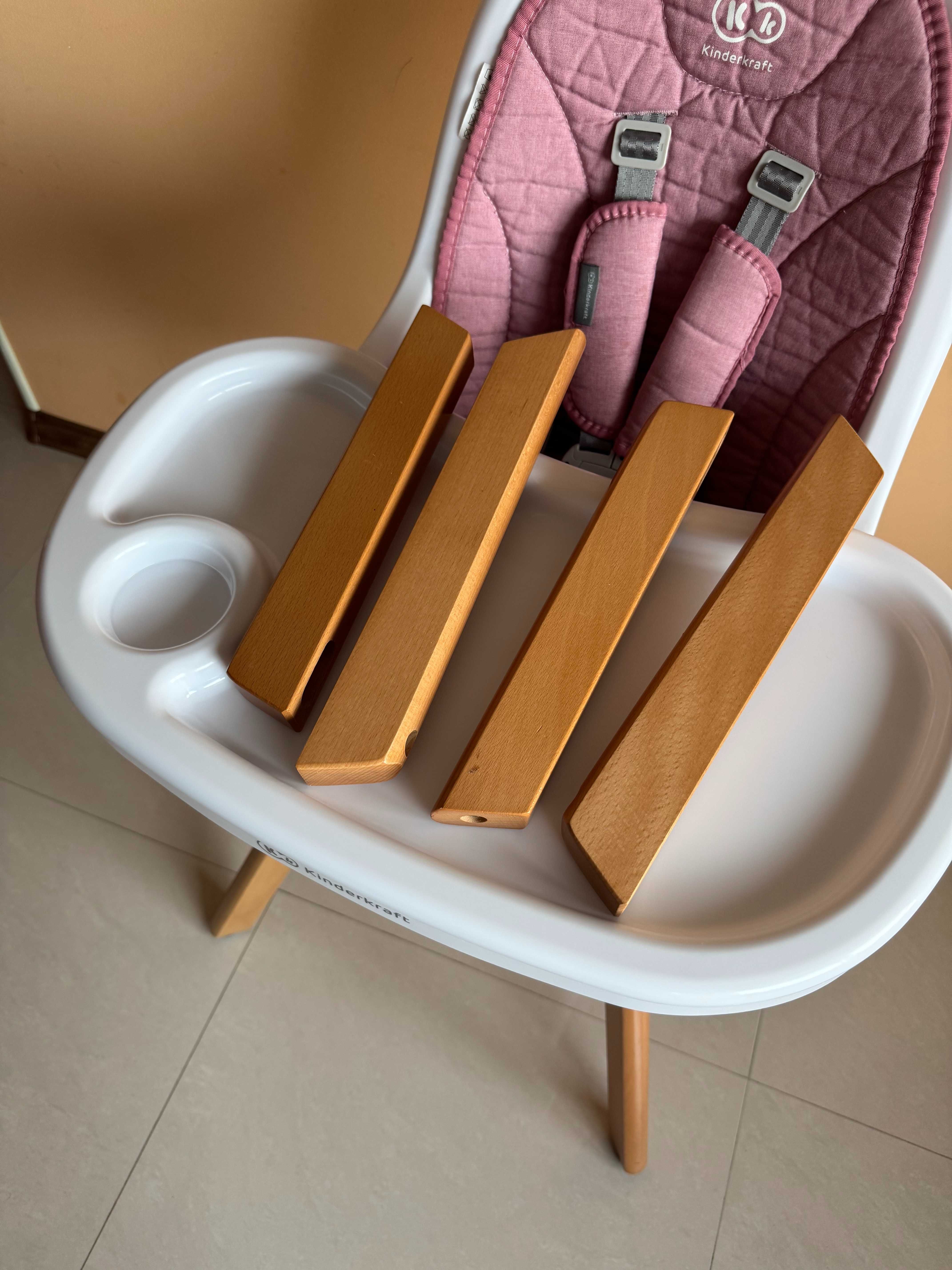 Столче за хранене 2 в 1 KinderKraft Tixi - Розово