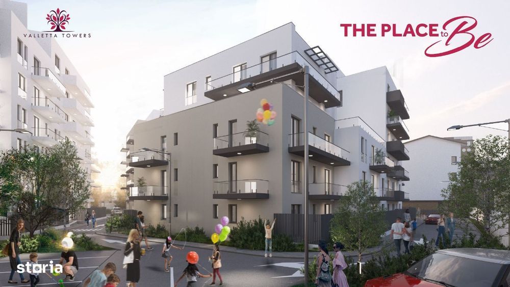 Apartament 2 camere/etaj 2/ 65mp utili / Valletta Towers / Craiova