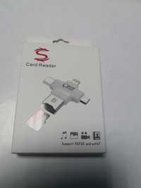 Adaptor otg card reader mufa tip c, micro usb si iphone
