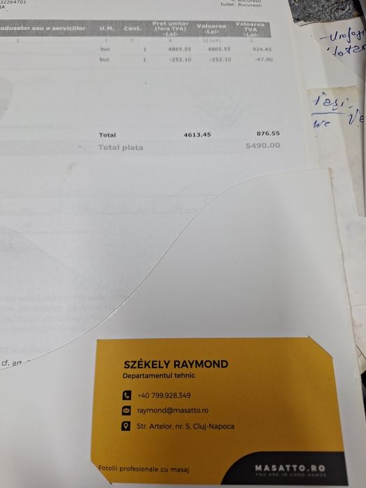 Fotoliu masaj Masatto