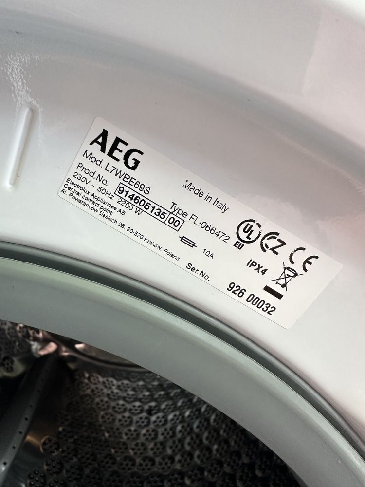 Пералня със сушилня комбинирана AEG 7000 series